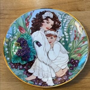 Vintage Franklin Mint Heirloom Porcelain Plate Musical Evie “Who Can I Turn To?”